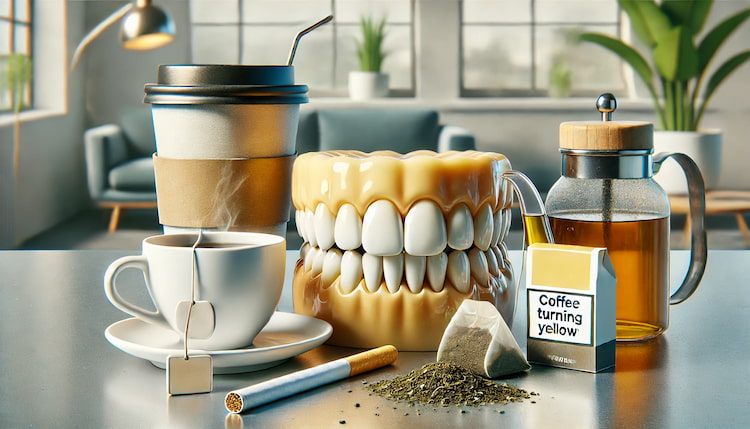 What Causes Teeth to Turn Yellow

