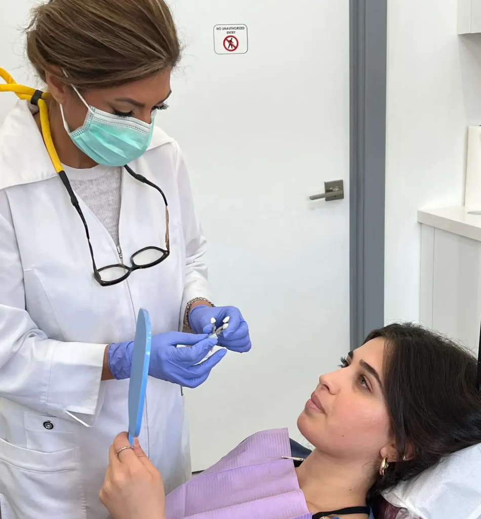 The Process of Applying Composite Veneer in Our Clinic