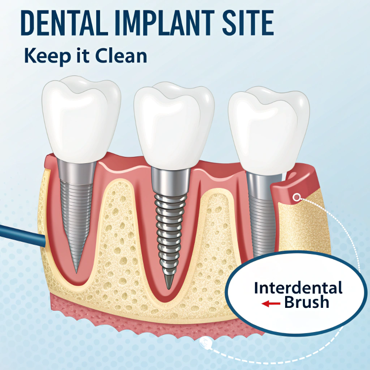 Keeping the Implant Site Clean